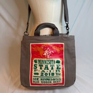 Minnesota State Fair 2018 Souvenir Tote Crossbody Handcrafted Repurposed